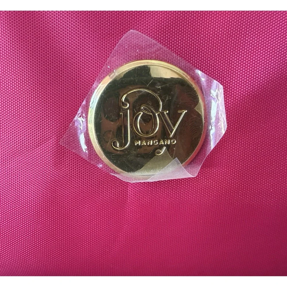 JOY MANGANO Better Beauty Roll Up Case Large Hot Pink Travel Organizer NWOT